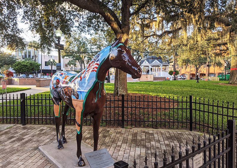 horse statue in downtown ocala
